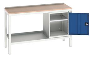 Verso 1500x930 Static Work Bench M 1 x Cupboard Verso Welded Work Benches for production areas 37/16922607.11 Verso 1500x930 Static W Ben M 1xCupd.jpg